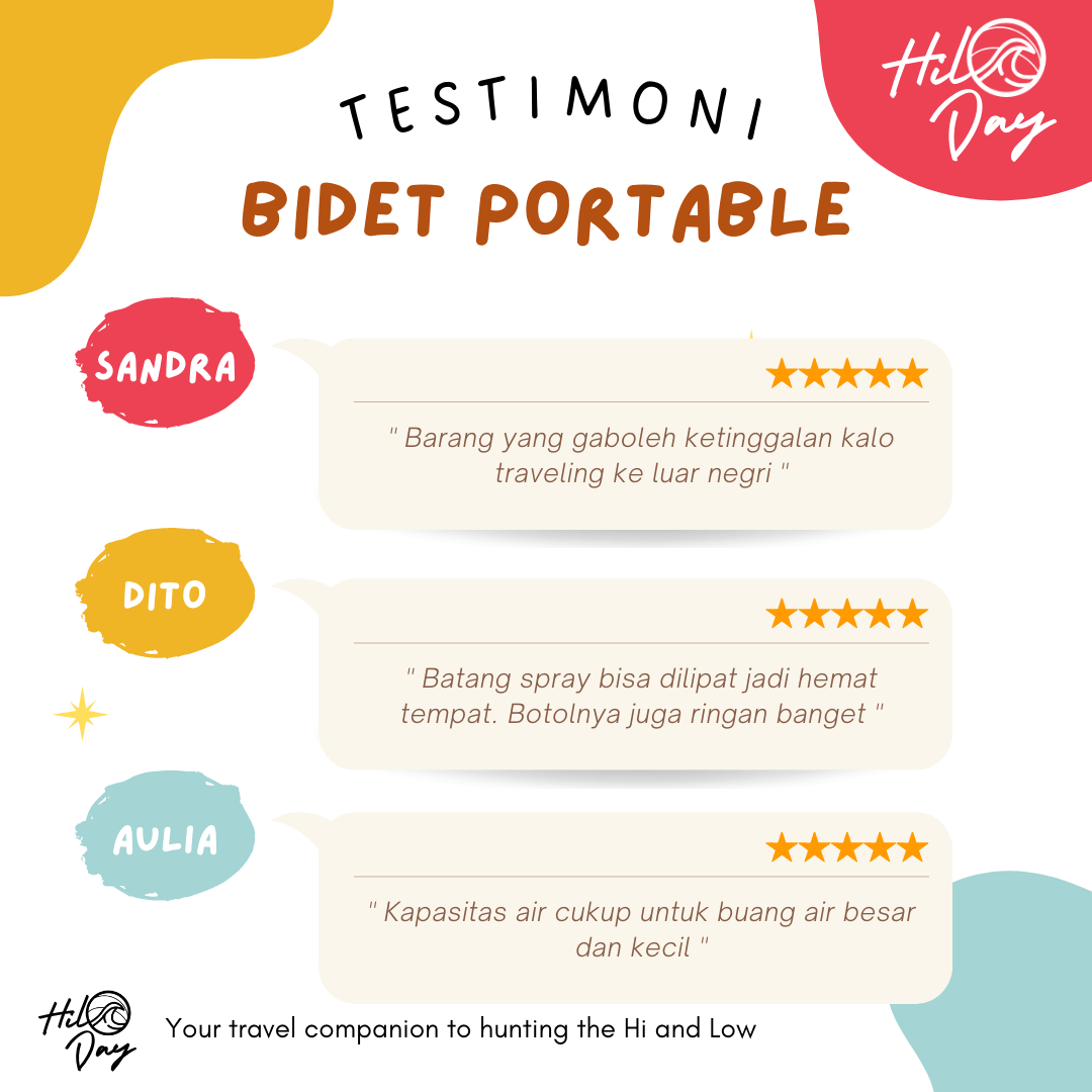 HILODAY Rotatable Portable Bidet