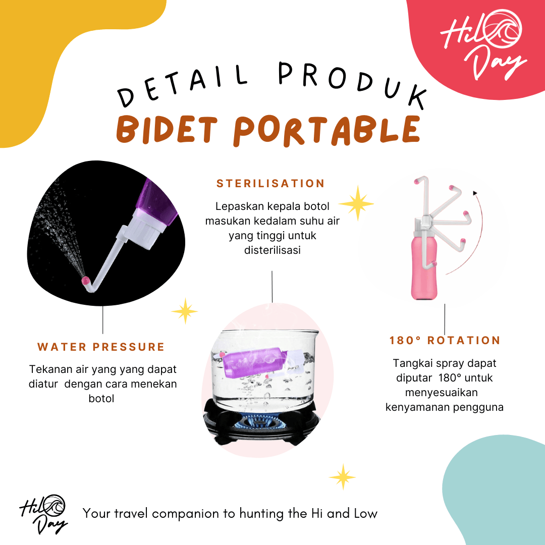 HILODAY Rotatable Portable Bidet